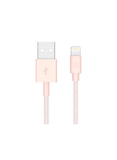 Buy Griffin 1m Charge/Sync Cable, Braided Lightning - Rose Gold in Egypt