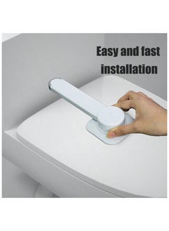 Buy Baby Toilet Seat Lock Toilet Lid Safe Lock  No Tools Needed Easy Installation with 3M Adhesive For Children, Infant, Dogs And Cats in Saudi Arabia