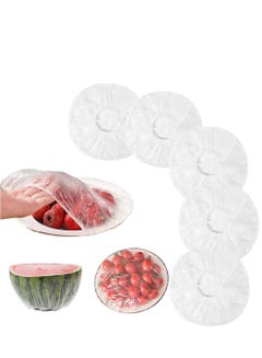 Buy Fresh Keeping Bags Food Cover 100PCS, Reusable Bowl Covers Stretch Lids for Containers, Elastic Storage Meal Prep Dish Plate Plastic Family Outdoor Picnic Transparent in UAE
