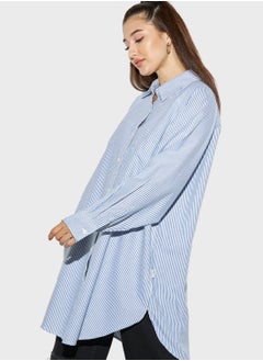 Buy Longline Button Down Shirt in UAE