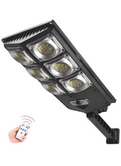 Buy Solar Street Light IP67 Outdoor Dusk to Dawn Pole Light with Remote Control Waterproof Ideal for Parking Lot Stadium Yard Garage and Garden Cool- 45x17 cm in Saudi Arabia