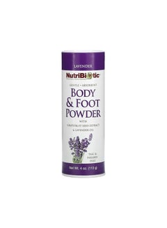Buy Body & Foot Powder with Grapefruit Seed Extract & Lavender Oil, Lavender, 4 oz (113 g) in UAE