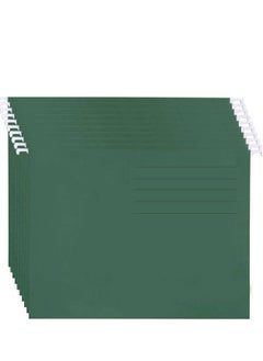 Buy Hanging File Folders, Pack of 10 Dark Green Suspension Files for Filing Cabinet Folders School Home Work Office Organization in UAE