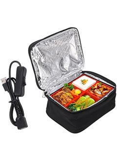 Buy Mini Portable Oven , Food Warmer Electric Lunch Box with 12V USB , Heated Lunch Box for Cooking and Reheating Food in Car , Truck , Travel , Camping , Work , Home in Saudi Arabia