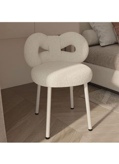 اشتري Living and Bedroom Single Bow Tie Vanity Chair Velvet Cushion Chair في الامارات