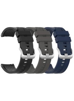 Buy 3-Pack Silicone Band for Huawei Watch Watch 4 pro/GT 4 3 2 Pro/GT 2e/GT 4 46mm/GT2 46mm/GT Active/Replacement Straps Silicone Bands Bracelet Watch band Accessory Band for Huawei Watch 4pro/3pro/GTR 4 in Saudi Arabia