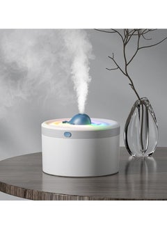 Buy 2-Speeds Air Humidifier With Colour Changing Lights 1.5L 2W YJ-J01 Blue White in Saudi Arabia