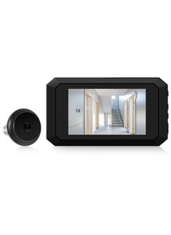 Buy 3.97-inch Peephole Camera for Apartment Door 2MP LCD Digital Peephole Viewer 120 Degree Color Infrared Camera 1080P Door Monitor Built-in 1400mAh Battery Type-C Rechargeable in UAE