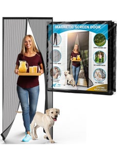 Buy Magnetic Screen Door Closure Mesh Screen Doors With Magnets Retractable And Sliding Screen Door Replacement in UAE