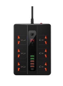 Buy Extension Socket Antifire Surge Protector with 6 Outlets and 5 USB Ports in UAE