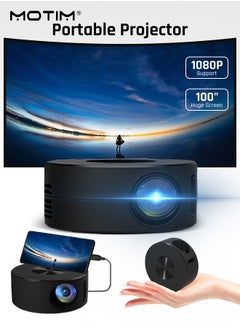 Buy Portable Mini Led Mobile Video Projector Support HD 1080p Media Home Office Projector Wired Freestyle Theater Screen Kids Player in Saudi Arabia