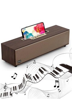 Buy Bluetooth Speaker Retro Portable Bluetooth Speaker with Stereo Sound  BassUp Retro Classic Wood Speaker Box Wireless Stereo Pairing Speaker for Home Outdoors Travel in Saudi Arabia