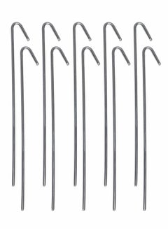 اشتري Stakes, Gound Pegs, Garden Stakes, Tent Stakes, Metal Garden Edging Fence Hooks Pegs, Decoration Stakes, 9 inches Long, 10 Pack في الامارات