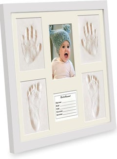 Buy Oasisgalore Baby Clay Footprint Handprint Kit Photo Frame Newborn Keepsake Picture Frame Kit For Baby Gift in UAE
