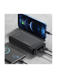 Buy P6K 20000 mAh Mini Portable USB Polymer Power Bank Black in UAE
