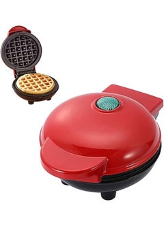 Buy Mini Round Waffle Maker, Non-Stick Coating Small Waffle Maker Belgian Waffle Maker Retro Waffle Maker in Saudi Arabia