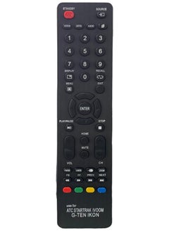 Buy Replacement Universal Remote Control Use For Atc Startrak Ivoom G-Ten Ikon Led Lcd Smart Tv Black in Saudi Arabia