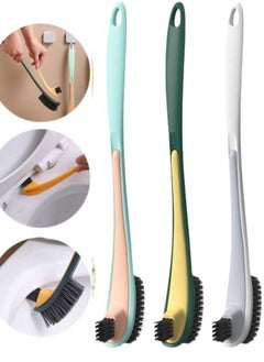 Buy 2 in 1 long handle magic plastic toilet brush Multicolour in Egypt