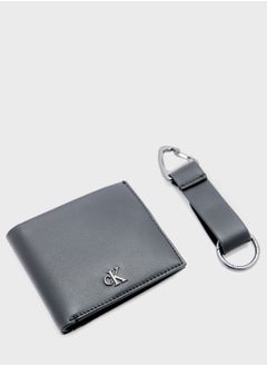 Buy Logo Bifold Wallet And Keyring Set in UAE