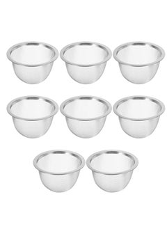 Buy 8pcs Stainless Steel Tea Filter Metal Teapot Replacement Mesh Strainer Insert For Coffee Maker Brewers Diameter (6.9×5cm) in UAE