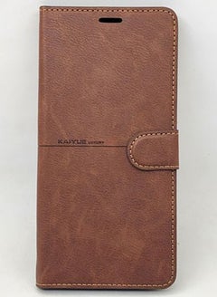 اشتري Xiaomi Redmi Note 10 & Note 10s Kaiyue Flip Leather 360 Full Cover - Brown في مصر