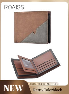 Men Colourblock Bi-Fold Wallet