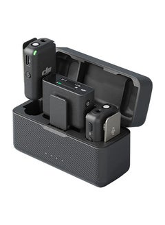 اشتري Mic (2 TX + 1 RX + Charging Case) Wireless Lavalier Microphone 250m (820 ft.) Range 15-Hour Battery في الامارات