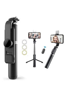 اشتري L08 Selfie Tripod Stick Stand For iPhone And Smart Andriod Mobile في الامارات