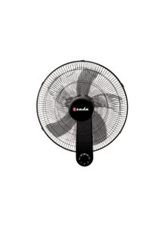 Buy Wall Fan 65 Watt 5 Crystal Blades,, 18 Inch, ZWF-55 black in Egypt