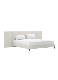 Buy MDF and Chanel Super King Bed Off-White - 180x200x120 cm in Saudi Arabia