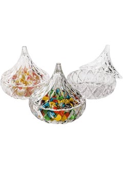 Buy Generic Crystal Drop Jar With Conical Crystal Lid 75Ml 3.14X3.14X5 Cm Set Of 6  Pieces in UAE