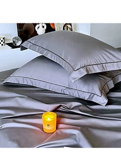 Buy 100% Long Staple Cotton Pillowcase Pure Cotton Household Pure Color Pillowcase in Saudi Arabia