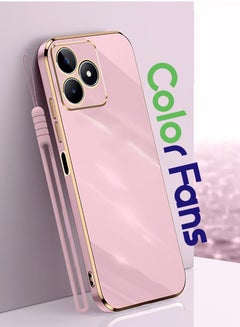 Buy Mobile Phone Case for Realme C53 Electroplated Protective Case Gold-Purple in UAE