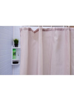 اشتري Lazlo Shower Curtain Beige 180x180cm في الامارات