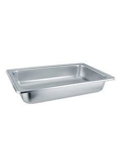 Buy Stainless Steel Serving Plate Tray Rectangular Oven Tray Chafing Dish Tray 32X26X6 Cm in UAE