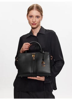 Buy GUESS Ginevra Logo Elite Society Black Satchel for Women Latte logo VZ873406 in UAE