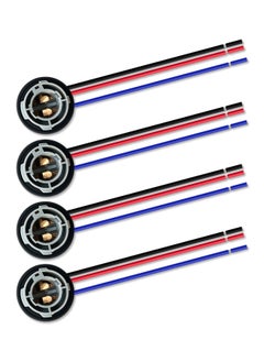 اشتري "4 PCS 1157 LED Bulbs Socket Holder Auto Car Plastic Waterproof Turn Signal Tail Stop Rear Brake Light Base Harness Plugs Connectors Pre-wired Wiring Sockets " في الامارات