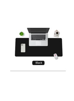 Buy GELESE oversized leather mouse pad keyboard pad desk pad computer pad desk pad waterproof dark blue in Saudi Arabia