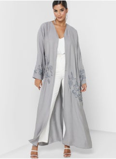 Buy Embellished Wide Sleeve Abaya in UAE