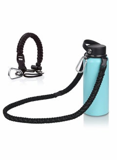 Buy Paracord Water Bottle Handle with Shoulder Strap Fitfor 12oz to 40oz Wide Mouth Bottles Carrier for Walking Hiking Camping in Saudi Arabia