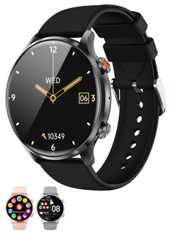 Buy Korean Brand Smart Watch Y5，Business Smartwatch, Waterproof Fitness Watch, Bluetooth Calling, Compatible with Android and iOS,Smartwatch For Men, Zinc Alloy Vacuum Plating, Heart Rate Monitoring，Black in UAE