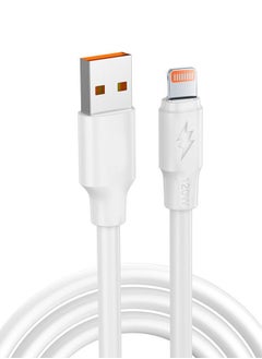 Buy USB to Lightning Cable 1M white, 120W Power Delivery PD Fast charge Cable USB to Lightning for iPhone 14/13/12/11 Pro 14/13/12/11Pro Max 14/13/12/11Plus, iPad in Saudi Arabia