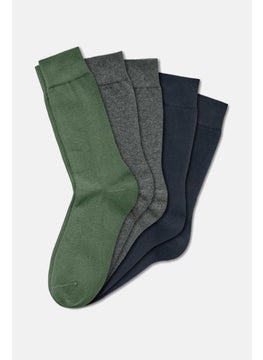 Buy Men 3 Pair Heather Socks, Grey Combo in UAE