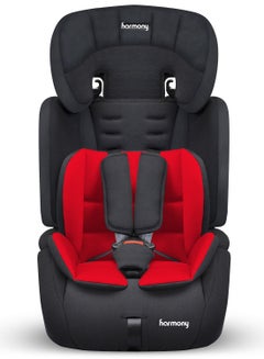 Buy Harmony Venture Deluxe Harnessed Travel Car Seat Group 1/2/3 (9 Month-12 Years) - Black / Red in UAE