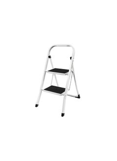 اشتري Anti Slip Rubber Feet Heavy Duty Small Mini Kitchen 2 Step Ladder -150kg/330lbs في الامارات