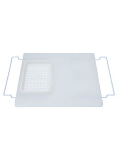 Buy White Plastic Cutting Board With Strainer in Saudi Arabia