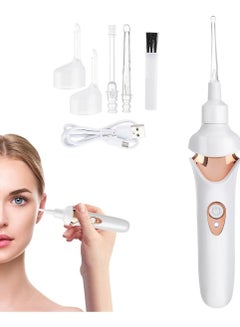 Buy Ear Wax Remover Vacuum Cleaner, Electric Earwax Removal Kit with LED Light, Portable Ear Cleaner, USB Charge Reusable Safe Electric Ear Suction for Adults Kids in UAE