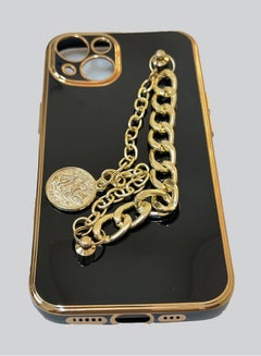 Buy A Modern Phone Cover For iPhone 13 With a Golden Chain Holder in UAE