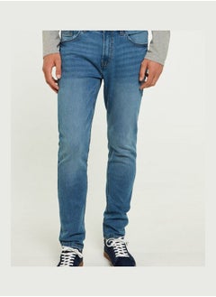 Buy Medium wash slim fit lightweight jeans in UAE