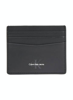 Buy Men's Leather Monogram Soft Cardholder - Leather, Black in Saudi Arabia